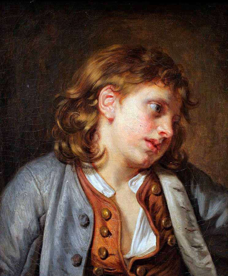 Helnwein Child: Jean Baptiste Greuze,Young Peasant Boy, ca.1763, oil on canvas, 18 7/8 x 15 3/8 inches