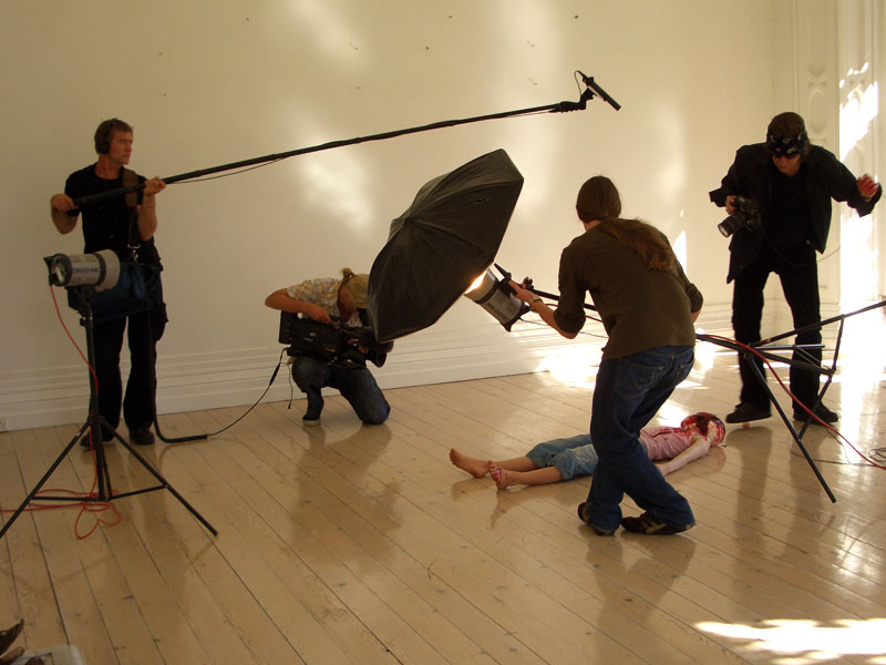 Gottfried Helnwein, shooting of Helnwein - Die Stille der Unschuld, Documentary, 2008